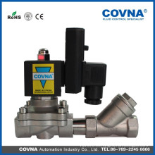 Acero inoxidable o válvula de solenoide de latón 220v uso en agua de aire con tamaño 1/4 &quot;